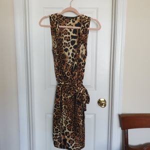 Nanette Lepore Silk Animal Print Dress